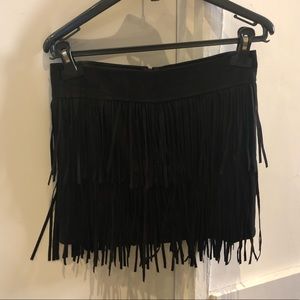 Skies Are Blue Fringe Skirt